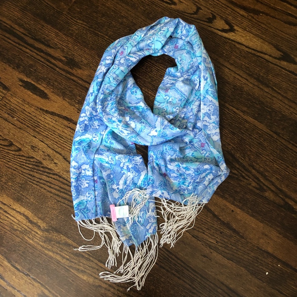 Lilly Pulitzer Kappa Kappa Gamma Owl Print Scarf